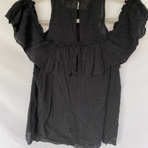 Express off the shoulder high neck ruffle top - Picture 6 of 6